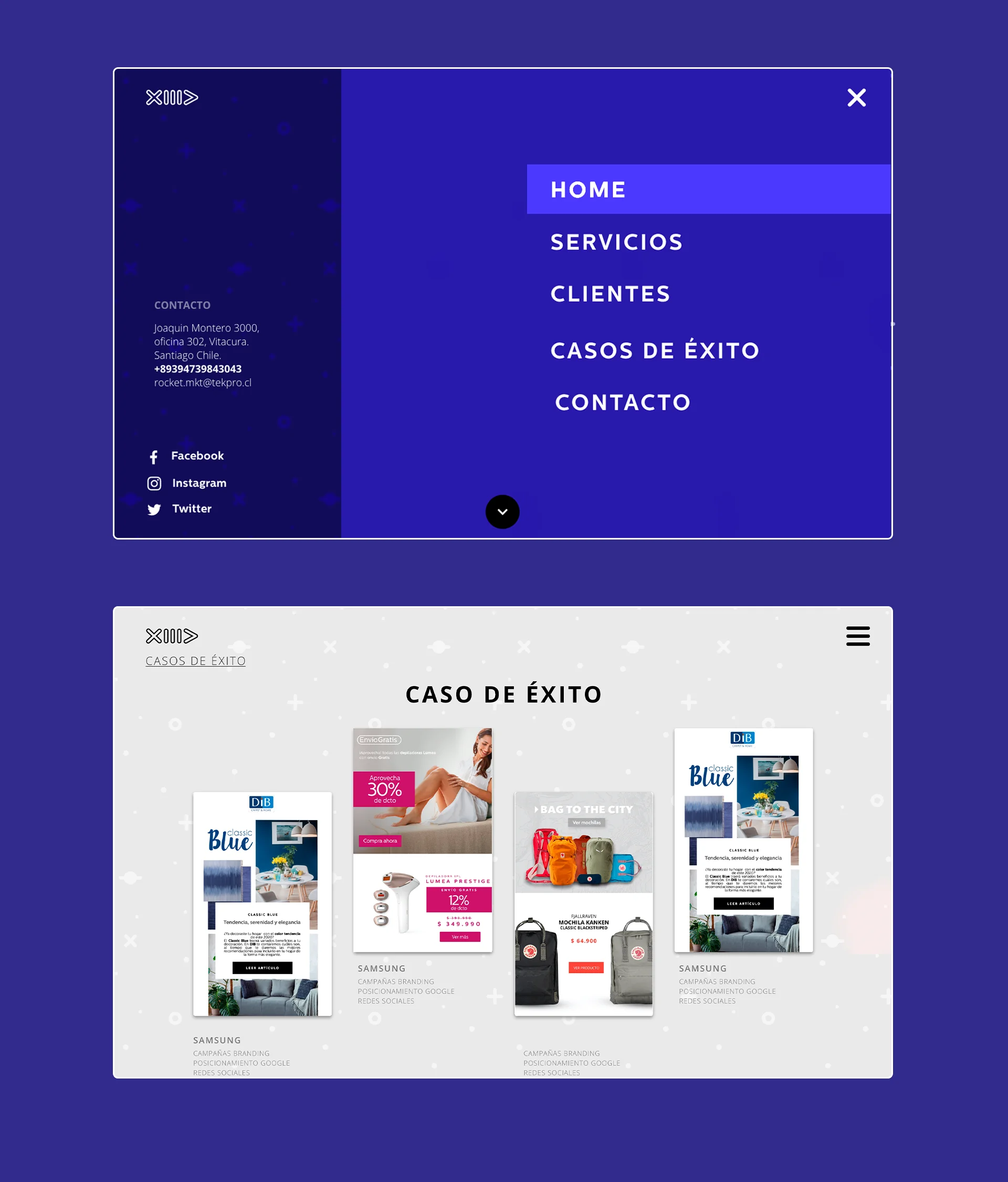 Rocket MKT — interacción